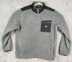 Kimes Ranch Sherpa Fleece Quarter Zip Pullover grau Sweater Herren Large Jacke - Bild 1 von 10