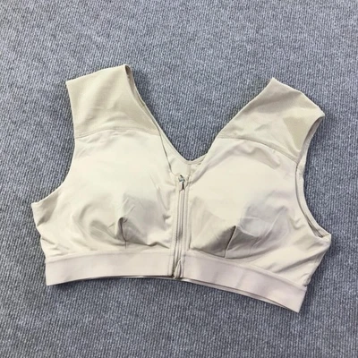 Tommie Copper Sports Bra Womens 3XL Zip Front Shoulder Support Activewear Gym - Image 1 of 4
