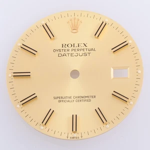 Rolex Mens Datejust 36mm Champagne Dial, Black Stick Marker -T Swiss T  #D5 - Picture 1 of 5