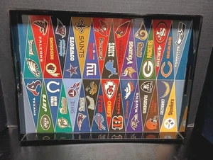 Vintage Pottery Barn NFL Teams Decorative Serving Tray Football Sport 19" x 14" - Picture 1 of 11