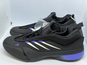 Zapatillas de baloncesto Adidas para dama 9 JI1938 Core negras/blancas/azul cobalto para hombre talla 12” - Imagen 1 de 6