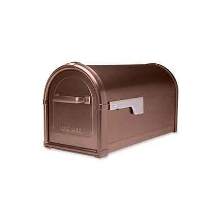 Architectural Mailboxes Post Mount Mailbox 11.1"x9.6"x21.3" Copper Steel Outdoor - Изображение 1 из 4