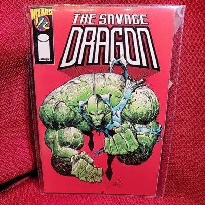 SAVAGE DRAGON #1/2 wizard special edition VARIANT COA limited promo image COMIC - Image 1 of 4