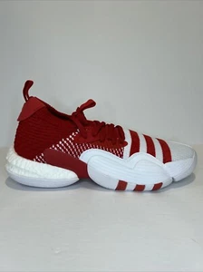 Adidas Trae Young 2 Basketball Power Red White Size 13 Mens Brand New H03845 - Picture 1 of 8