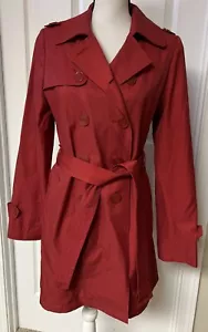 DKNY Donna Karen, New York Rain jacket / Trench Women’s Small dark red - Picture 1 of 7