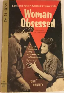 Susan Hayward WOMAN OBSESSED Movie Tie-in Paperback.1959 John Mantley - Picture 1 of 2