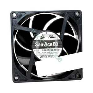 For Sanyo 9GA0824P4G001 24V 0.21A 8025 80mm 4-wire inverter cooling fan - Afbeelding 1 van 1