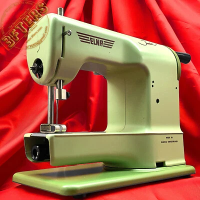 Máquina de coser de juguete para niños junior ELNA de colección hecha en Suiza restaurada por 3FTERS Foto 1 de 4