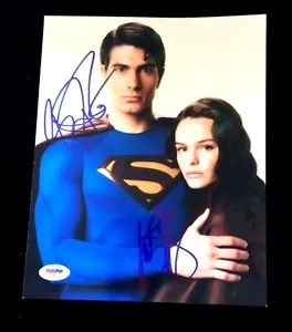 SUPERMAN BRANDON ROUTH & KATE BOSWORTH SIGNED 8" x 10" PHOTOGRAPH PSA DNA G00913 - Foto 1 di 1