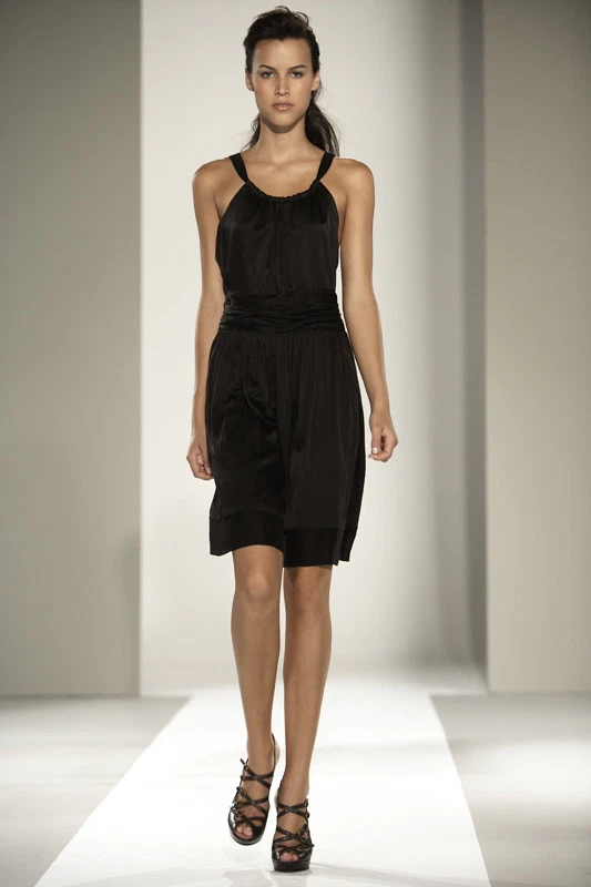 $299 💋NWOT GRAHAM SPENCER Runway Collection Black Silk Halter Dress Size Small - Image 1 of 1