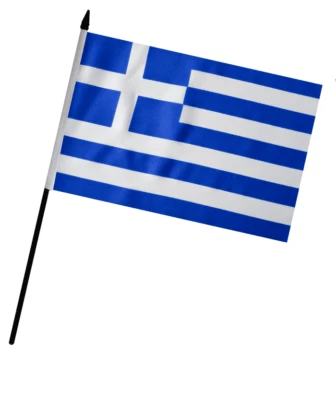 Greece Hand Flag (9" x 6") - Image 1 of 3