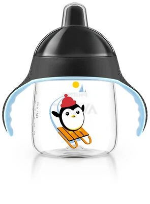 Philips AVENT Bout Cup SCF753/13 Sip sin goteo 9 oz/ 260 ml 12 m+ Negro-Paquete de 2 Foto 1 de 4