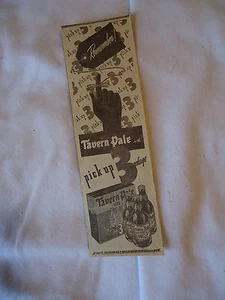 Tavern Pale Beer Atlantic Brewing Co CHICAGO - 1939 Zeitungspapier Anzeige - Bild 1 von 1