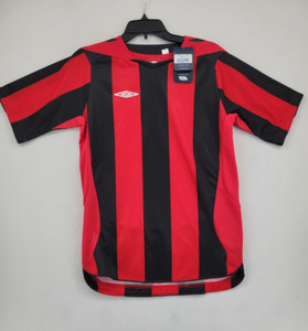 Umbro Albion Soccer Jersey short sleeve Youth Large -  Red/Black - NEW