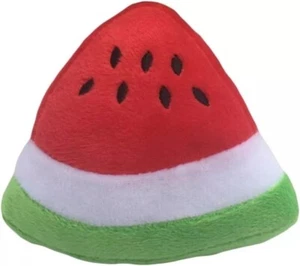 "Juguete de peluche para perros pequeños XS, chirrido, rebanada de sandía 4""" - Imagen 1 de 1