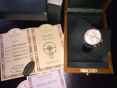 Chronoswiss Kairos Chronograph CH 7523 K Stahl Armbanduhr - Bild 1 von 4