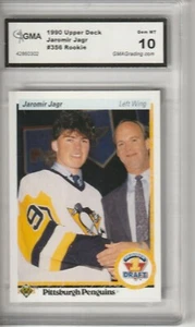 1990-91 Jaromir Jagr Rookie Card #356 Upper Deck rc GEM MT 10 - Imagen 1 de 2
