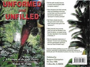 Unformed & Unfilled Critique of the Gap Theory Weston Fields SIGNED! Creationism - Picture 1 of 4