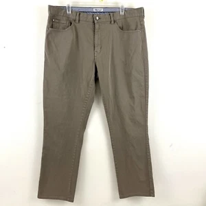 Peter Millar Ultimate Satin Golfhose Herren 38x30 5 Pocket Beige Chino ME0B39 - Bild 1 von 8