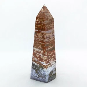 Ozean Jaspis, Spitze, Turm, 5" Exemplar, braun, grün, lila, #R-2825 - Bild 1 von 12
