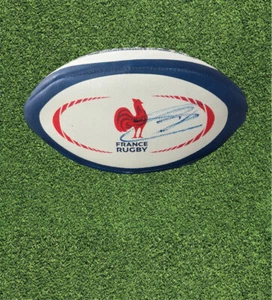 Thomas Ramos - Francia Rugby - Toulouse - Mini Balón Firmado - Certificado de Autenticidad - Imagen 1 de 1