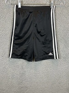 Adidas Shorts Boys 7  Athletic Shorts, Black  & White - Picture 1 of 6