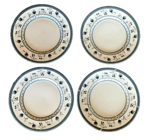 LOTE DE 4 PLATOS DE PAN ROYAL DOULTON CAMBRIDGE TC1017 DE COLECCIÓN AZUL BLANCO FLORAL EN MUY BUEN ESTADO - Imagen 1 de 9