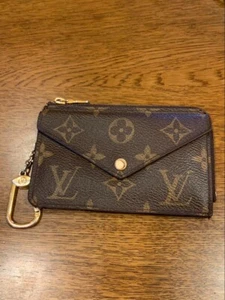 Louis Vuitton M69431 Monogram Porte Carte Recto Verso Brown Used Auth - Picture 1 of 7