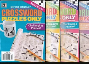 4 BOOKS KAPPA CROSSWORD PUZZLES ONLY 2017 HOLIDAY & 2018 JAN, MAR & APRIL - Picture 1 of 1