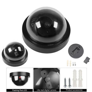 Fake Dummy Dome CCTV Security Camera Flashing Indoor Outdoor No Induction Switch