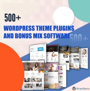 500 WORDPRESS THEMES PLUGINS AND BONUS MIX SOFTWARE - Picture 1 of 1