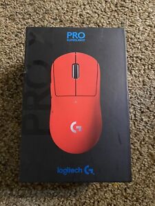 Logitech PRO X SUPERLIGHT Wireless Gaming Mouse - Red (910-006782)