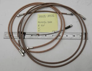 (4) SMA(M) to SMA(M) RG142B/U Various Length Cables - Zdjęcie 1 z 7
