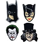 Ensemble Batman patchs brodés Keaton Joker Catwoman Penguin Tim Burton Années 90 Film
