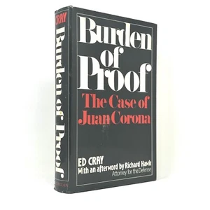 Signed Letter ~ Burden of Proof: The Case of Juan Coron by Ed Cray - Picture 1 of 9
