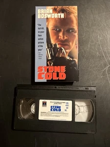 Stone Cold VHS Brian Bosworth RCA Columbia Biker Action 1991 The Boz - Picture 1 of 2
