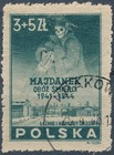 Stamp Germany Poland Sc B45 1946 Post WWII Majdanek Camp Commerative CTO