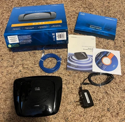 Cisco Linksys WRT160N Wireless-N Broadband Router - Image 1 of 4