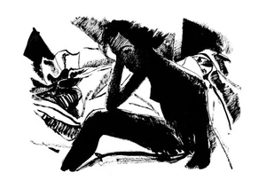 BAUDOIN FEMME PENSIVE TIRAGE FORMAT A4 PAPIER TEXTURÉ - Picture 1 of 1