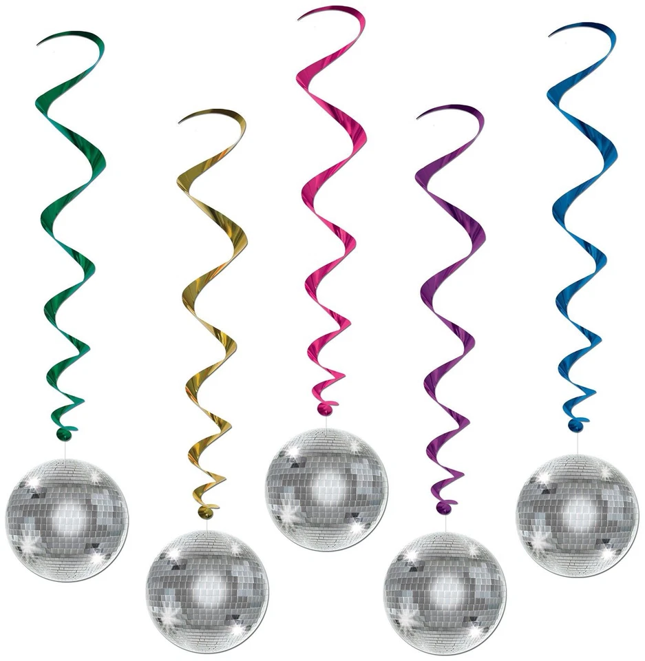 Bola de discoteca remolinos de tamaño 3' 2" para Halloween - Beistle Foto 1 de 1