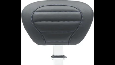 Respaldo para conductor Mustang negro con puntada azul cielo Deluxe Street Glide CVO 10-20 Foto 1 de 4
