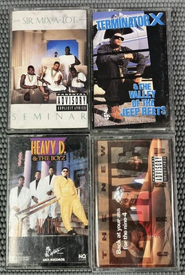 (4) Hip Hop Rap Cassettes Terminator X, 2 Live Crew, Sir Mix A Lot, Heavy D - Image 1 of 4