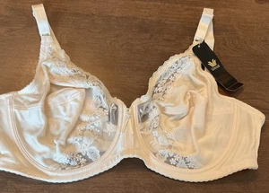 Reggiseno Wacoal pizzo ricamato figura intera ferretto 85103 avorio 38D nuovo con etichetta - Foto 1 di 6