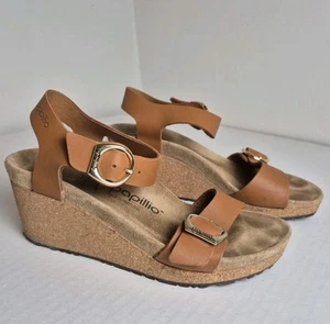 Papillio by Birkenstock Euro 37 Damen 6-6,5 Soley Leder Keilsandale Kork - Bild 1 von 8