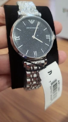 ¡Nuevo! Auténtico reloj de cuarzo para mujer Emporio Armani AR11091 Star Blue Sky Dail Foto 1 de 3