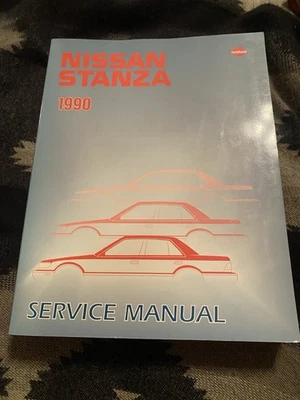 1990 NISSAN STANZA SERVICE SHOP REPAIR MAINTENANCE GUIDE MANUAL BOOK   - Image 1 of 4