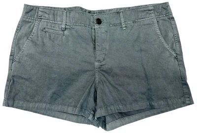 Pantalones cortos chinos Merona para mujer gris 100 % algodón 4" de largo talla 14 Foto 1 de 4