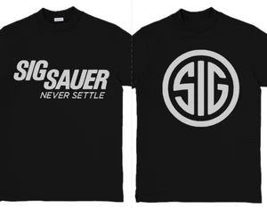 Camiseta Top Personalizada SIG Never Settle Inspirada Gráfica Camiseta XS-3XL Gris - Imagen 1 de 1