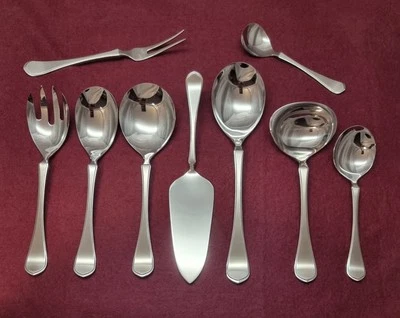 BSF Magnolia Vorleger 9 teiliges Servierbesteck u.a Saucenkelle Salatbesteck  - Bild 1 von 4