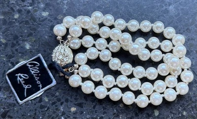 Armband Perlen dreireihig Geschäftsauflösung UNBENUTZT Hochzeit Modeschmuck - Bild 1 von 4